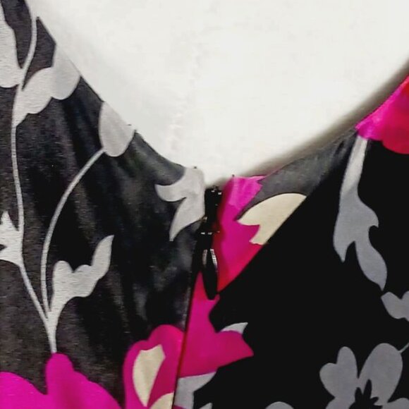 Monsoon, Vintage Y2K, 100% Silk Floral Dress, Sleeveless, Lined, A Line - Picture 2 of 15